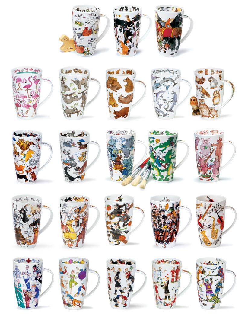 HENLEY 0.6L - fine bone china A collection of entertaining designs by artist Cherry Denman.
