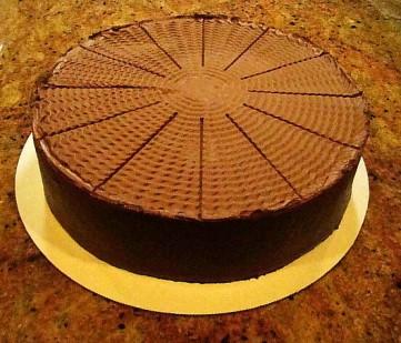 Chocolate Mousse Cake of rich chocolate cake, of creamy chocolate mousse.