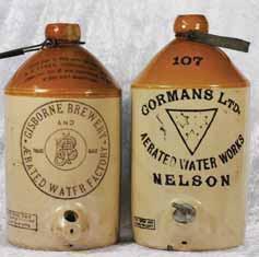 GISBORNE BREWERY 1 Gal, GISBORNE BREWERY, Pearson pm, large chip to rim, R$25 (50-75) 327.