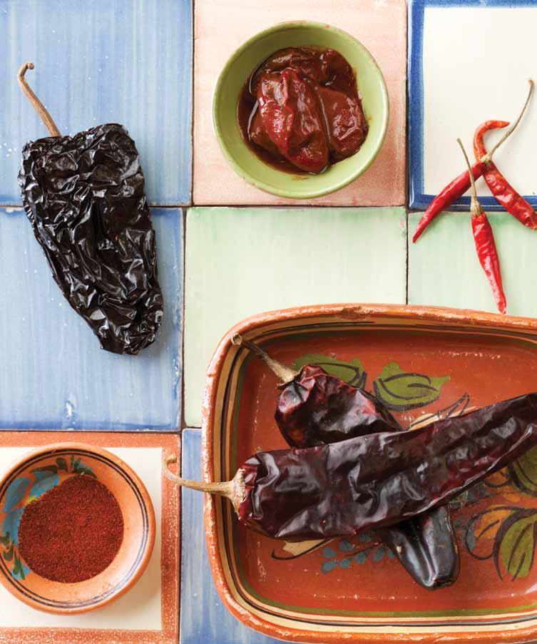 Ancho Chile A dry poblano pepper is used to add color and flavor to many Latin recipes like enchiladas, mole, and pozole.