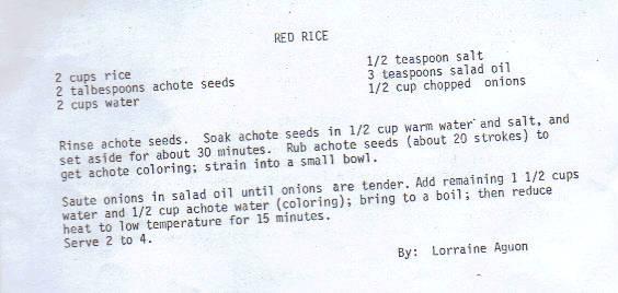 Figure 5 Red rice is usually cooked for special