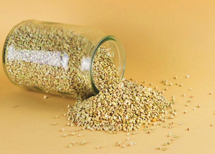 9 BUCKWHEAT GRITS Organic BUCKWHEAT FLAKES Organic This pseudo-grain has played an important role in diets around the world, mainly in Asia and Eastern Europe for around 8,000 years.