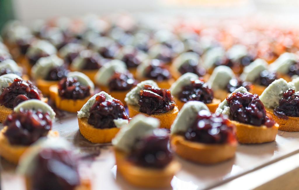 Canapé Packages Package 3 Package 4 suitable for 2 hours of service) suitable for 2-3 hours of service) Spinach, Feta & Ricotta Burek with nutmeg and minted yoghurt dipper Smoked Salmon Crostini with