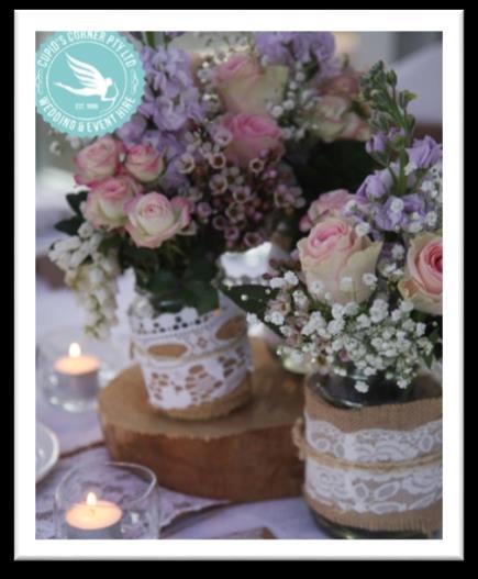 Wedding cake cut & placed on a platter for dessert Freshly brewed tea &