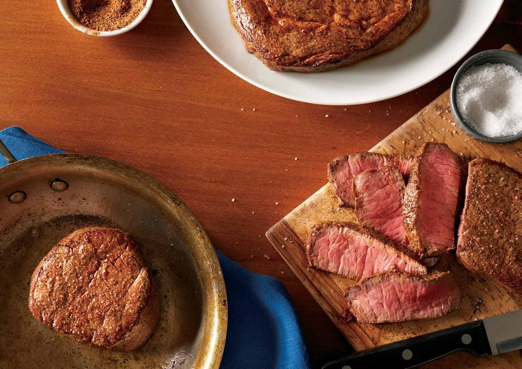 Signature steaks Choose your cut and two freshly made sides.