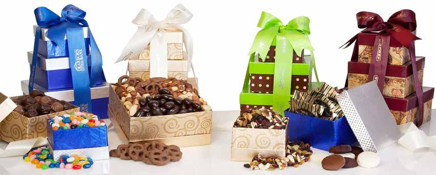 50 IMPRINT AREA: 2 W x 1 ON RIBBON Blue & Silver Gold with Swirls Polka Dots & Bright Green Antique Map & Burgundy Chocolate Lovers: Assorted Twist Wrapped Truffles, Eighteen Individually Wrapped