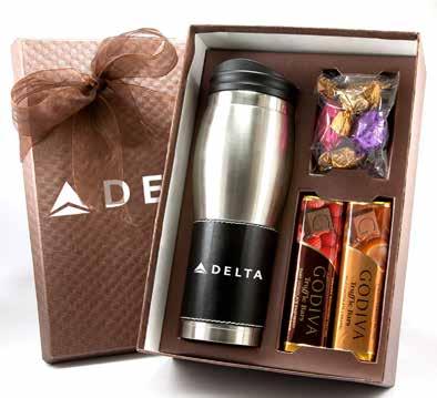 HOLIDAY BEST SELLERS 11 G200 fff Godiva Tumbler Gift Set A great way to show your appreciation for your customers and employees, this Godiva Tumbler