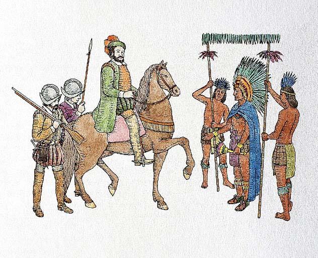 Cortes was able to form alliances with Amerindian groups that resented the Aztecs for their harsh demands of tribute, forced