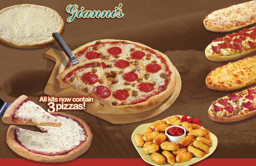 12" TRADITIONAL PIZZA KIT PAQUETE DE PIZZA TRADICIONAL 12" Traditional Pizza Crusts, Sauce, 100% Real Cheese, and meats are individually packaged for your convenience.