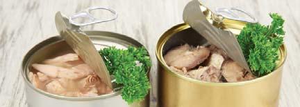 Canned Fish SIZE: Combination of canned tuna, salmon