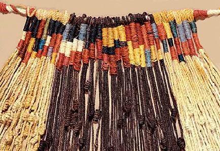 By knotting different colors of string in special patterns, quipus helped the Inca record and