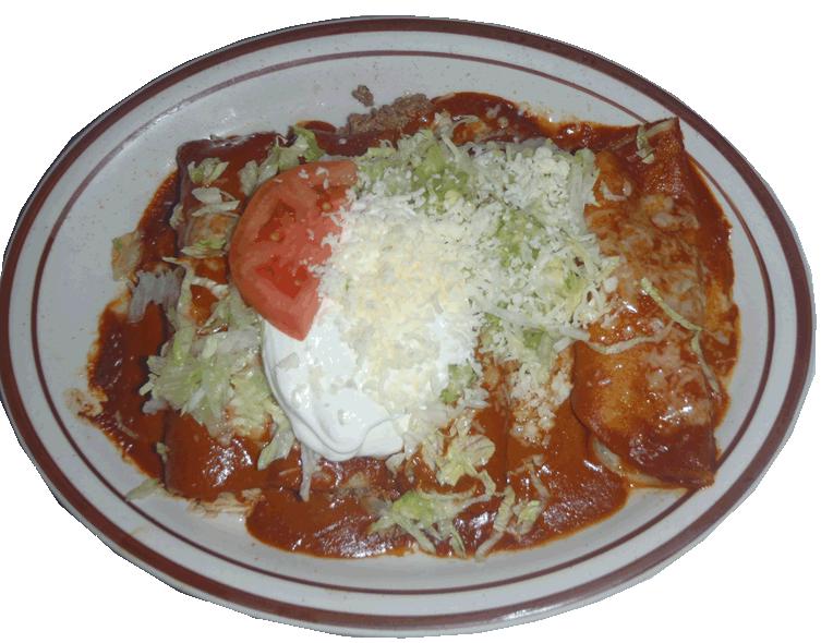 Served with Rice, Lettuce, Sour Cream and Tomatoes SPECIAL TEXAS..11.95 One Chimichanga, fried or soft, and One Quesadilla Rellena, Beef or Chicken.