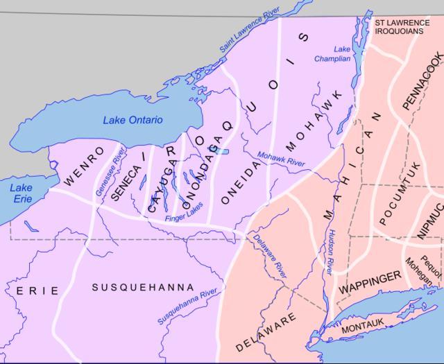 The Iroquois Confederacy Territory extended from