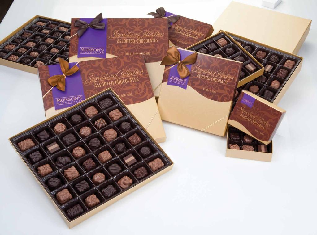 Assorted Chocolates Creating unforgettable chocolates is not our passion; it s our obsession. Every chocolate in our Signature Collection represents a 66 year commitment to quality.