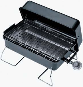 resistant handles Assembled size: 20.5 L x 12.6 W x 15 H 46-51330 GAS TABLETOP GRILL 11,000 BTU cooking system Cooking surface: 190 sq. in.