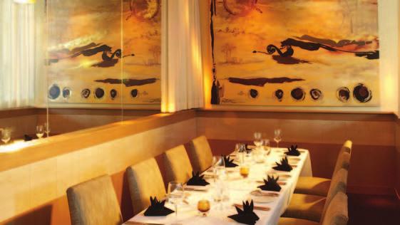 M features eclectic American cuisine influenced by the assertive flavors of the Pacific Rim and Europe, along with an impeccable wine list. M offers two private dining rooms for our guests.