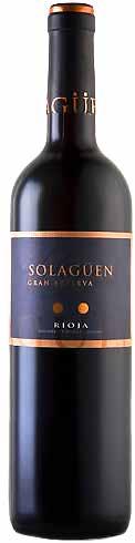 SOLAGÜEN GRAN RESERVA D.O La Rioja L 0.75 ALCOHOL CONTENT 14 % VARIETY Tempranillo (100%).