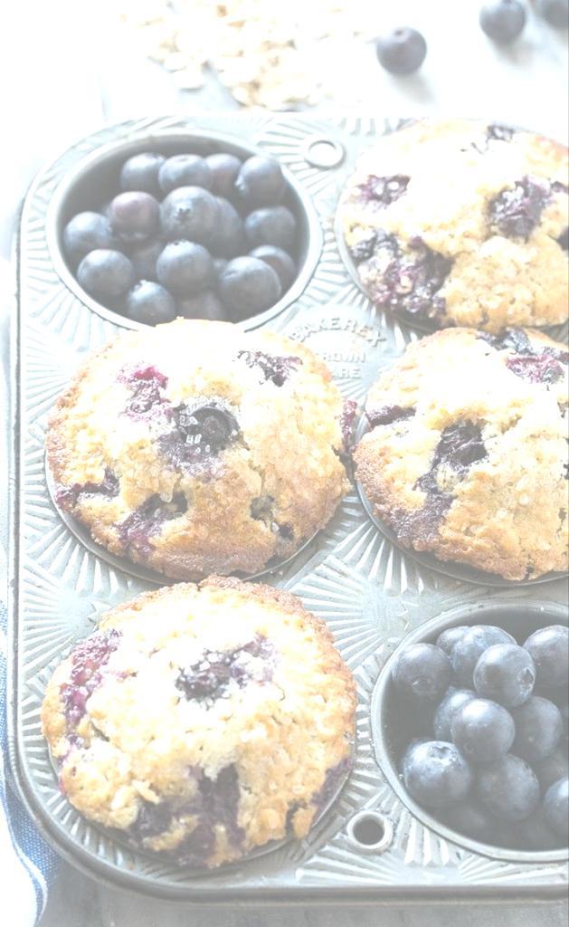 Anti-aging Whole Grain Blueberry Muffins And now we come to our last recipe, something sweet, but entirely guilt-free.