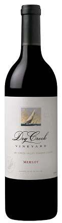 2012 Dry Creek Vineyards Merlot Dry Creek Valley, Sonoma, CA $26 This classically styled erlot expresses distinctive Dry Creek Valley characteristics with earthy and wild cherry flavors.