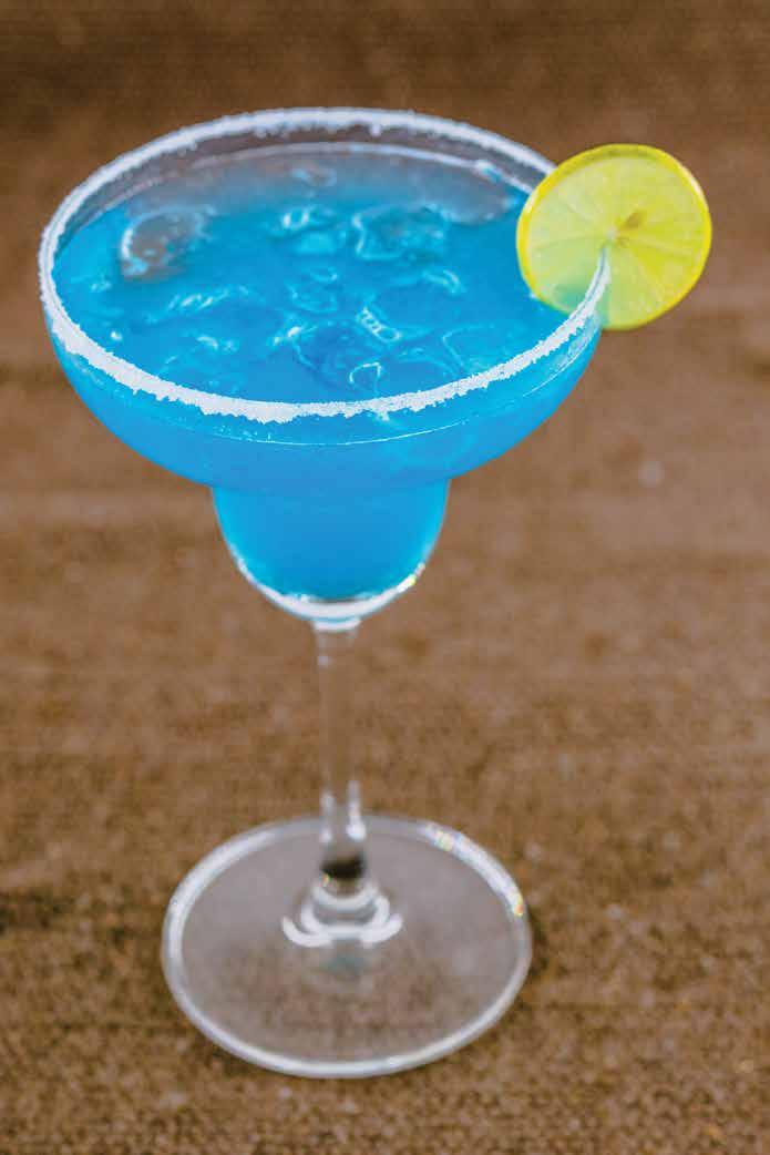 POPULAR COCKTAIL Classic Margarita Tequila Silver, Triple Sec, Lime Juice, Sugar Syrup Blue Margarita Tequila Silver, Triple Sec, Lime Juice, Sugar Syrup, Blue Curacao Strawberry Margarita Tequila