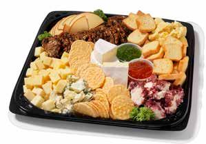 A selection of all time favourite Cheddars, Swiss and Havarti. Garnished with grapes.