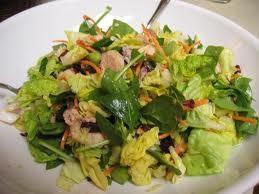 Baby lettuce and avocado salad with ginger-cucumber dressing *Submitted by: Maria Dalmau Yields: 6 Serving Size: 2 TBSP dressing per 1-2 cup greens Ingredients for salad: 1 avocado