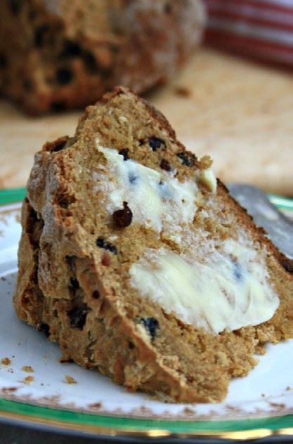 Irish Soda Bread with Molasses ½ cup rolled oats 1 3 / 4 cups buttermilk* ¼ cup Crosby s Fancy Molasses 2 Tbsp vegetable oil 3 cups flour ½ cup whole wheat flour 1 Tbsp sugar 1 ½ tsp salt 1 tsp