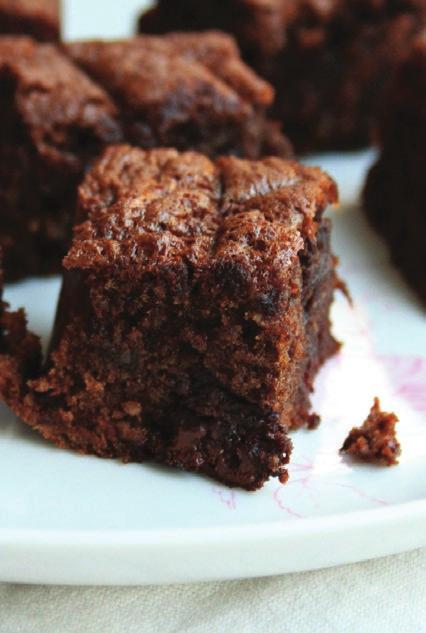 Spiced Chocolate Almond Brownies 1 cup ground almonds ¼ tsp baking powder 1 cup sugar ¼ tsp salt ½ teaspoon ground ginger 4 eggs or cinnamon 3 Tbsp Crosby s Fancy Molasses 3 tablespoons cocoa powder