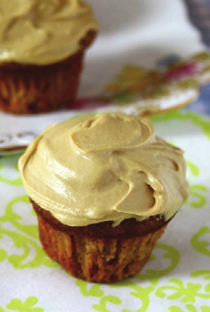 Carrot Cake Muffins with Molasses Cream Cheese Icing 2 cups flour 1 cup whole wheat pastry flour 4 tsp baking powder ½ tsp baking soda ½ tsp salt 1 cup brown sugar 1 tsp cinnamon ¼ tsp nutmeg ¼ cup