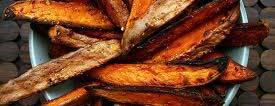 RECIPES- SIDES: ROASTED SWEET POTATOES INGREDIENTS 1/3 C light sour cream 2 tsp chipotle sauce 1 lime, juiced 3 lb.