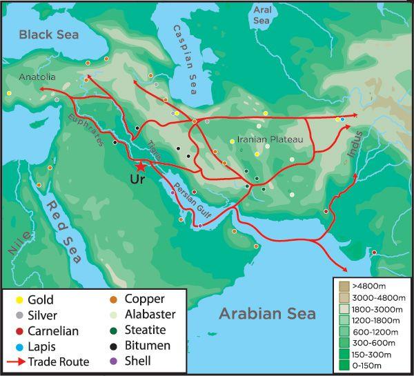 Trade Sumerians used technology to make trade