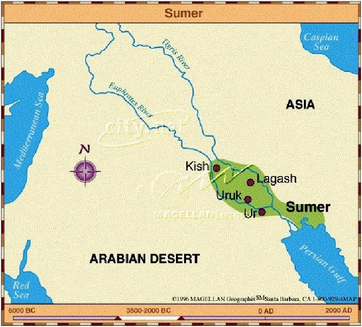 For 1,000 years (3,000-2,000 B.C.) the citystates of Sumer were at war with one another.