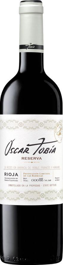 OSCAR TOBIA Reserva 2010 Year 2010 This excellent vintage was the first havest we made on the new facilities in Cuzcurrita Rio Tirón.