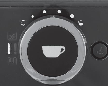 15 COFFEE GRINDER ADJUSTMENT - The machine enables a slight adjustment of the coffee grinder.