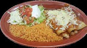 75 Chicken strips cooked with a special sauce and 3 types of peppers. Served with rice, guacamole salad and 3 flour tortillas. M11) Pollo del Mar $10.