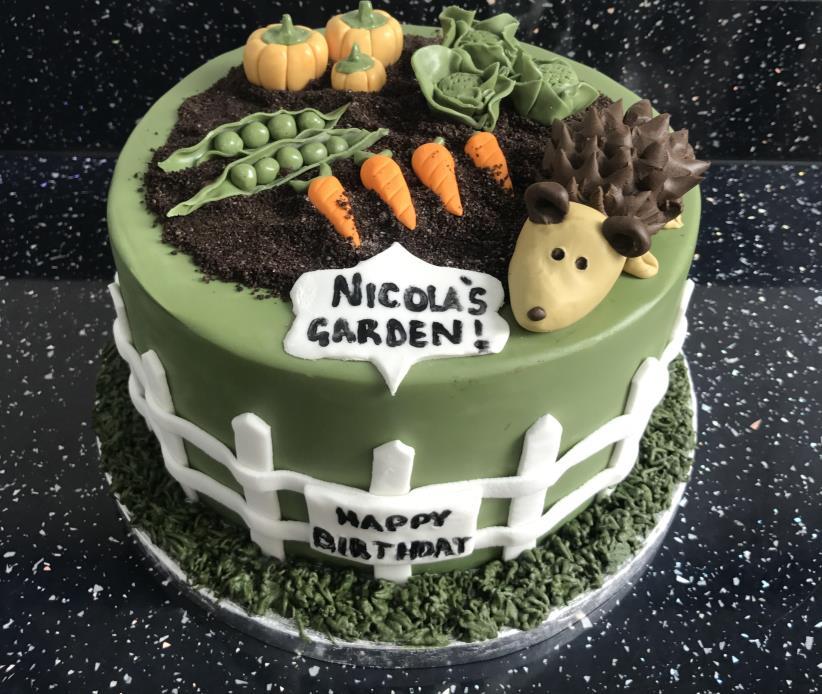 Vegetable garden cake Our fun vegetable garden cake is perfect for children and gardening-enthusiasts alike!