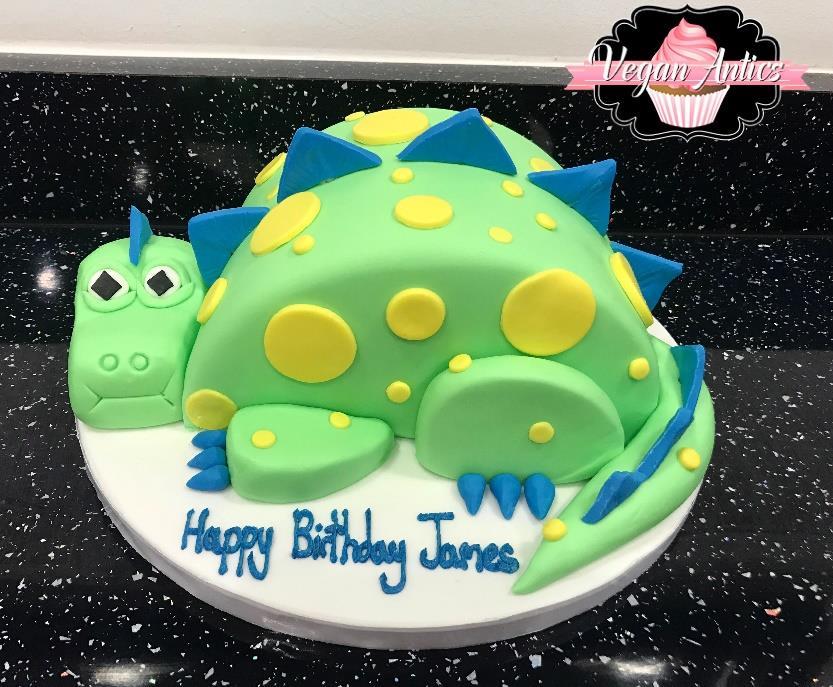 Dinosaur cake Our Dinosaur Cake is a bright, fun cake for kids or adults!