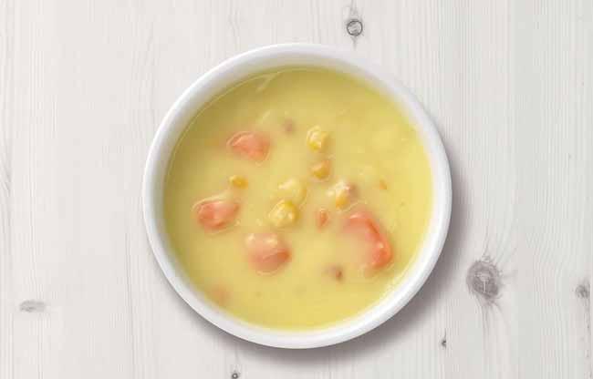 Cream Corn Soup Main Ingredients MainIngredients : Including cream, mixed vegetables, bacon,