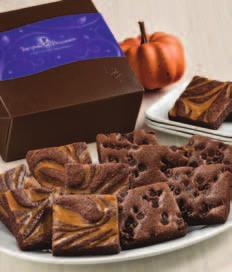 ginger to create a fanciful seasonal brownie. A PUMPKIN SPICE NEW!