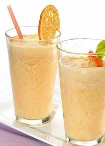 Orange Cream Smoothie 1 cup cold pure coconut water, without added sugar or flavor 1 cup nonfat