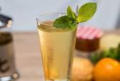 enhanced with a subtle dash of grapefruit juice, Moroccan Mint Tea and sugar syrup.