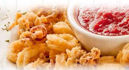 e APPETIZERS Silver Bay Sampler Platter 3 Cheese Sticks, 3 Jalapeño Poppers, 3 Chicken Tenders, 3 Jumbo Shrimp and Onion Rings 9.99 Fried Calamari 7.99 Blooming Onion 5.