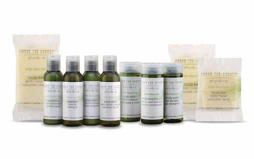 Green hotel range Under The Canopy Personal care brand Fragrance: Notes of white citrus and