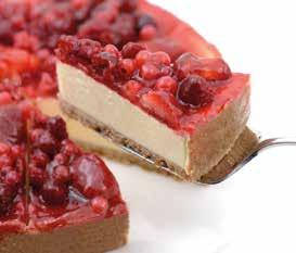 strawberries, raspberries, blackberries, blackcurrants and redcurrants. CHEESECAKES - VALUE 080584 Cherry Cheesecake Ministry of Cake 16ptn x 1 0.57 8.