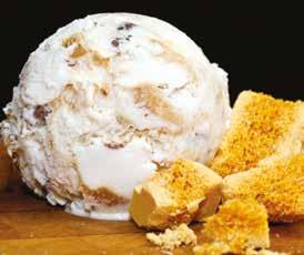 69 Swiss ice cream is flavoured with real white Swiss chocolate and layered with a special sauce and ripple that breaks into crisp, crunchy shavings a fine example of the culinary refinement that