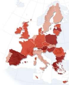 Mazākais smēķētāju īpatsvars bijis Zviedrijā (13%), Portugālē (23%) un Slovākijā (23%).