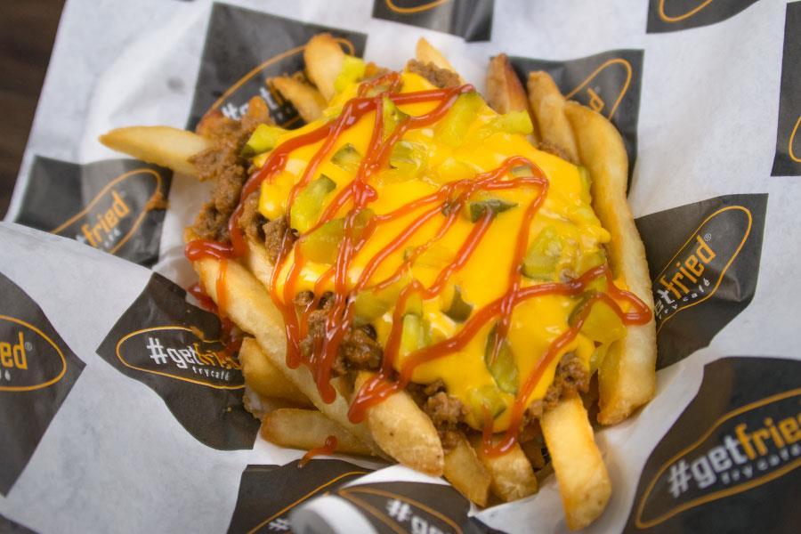 Cheeseburglar: Fries topped with ground