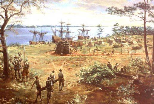 December 1606, the company sent 144 settlers in three ships to build a new colony in North America.
