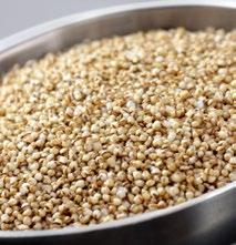 It is great as an ingredient for nutrition bars, snack mixes and salad toppings. Crispy White Quinoa This supergrain adds a delicious popcorn -like flavor to snacks and a variety of healthy dishes.