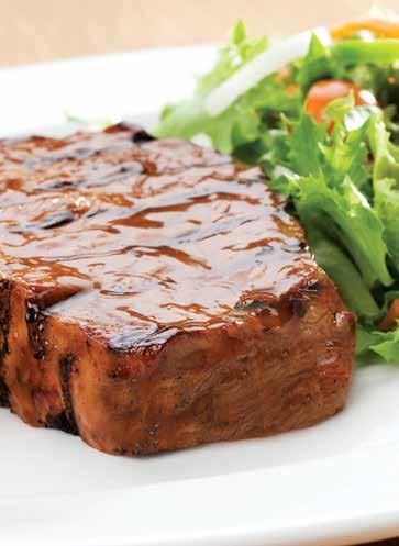 LEGENDARY STEAKS T-Bone Steak ALL OUR STEAKS ARE CAREFULLY AGED AND CHARGRILLED WITH OUR UNIQUE SPUR BASTING.
